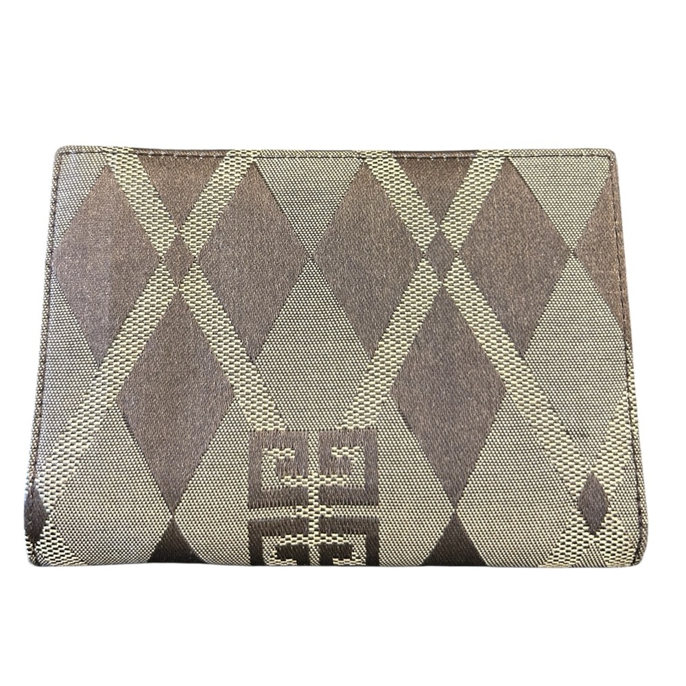 Givenchy Geometric Brown and Cream Vintage  Wallet - Picture 2 of 5